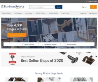 Hardwaresource.com(Cabinet Hinges) Screenshot