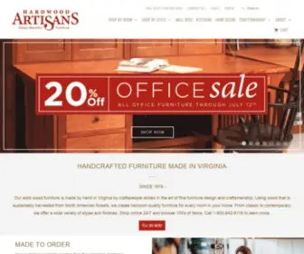 Hardwoodartisans.com(Solid Wood Furniture) Screenshot