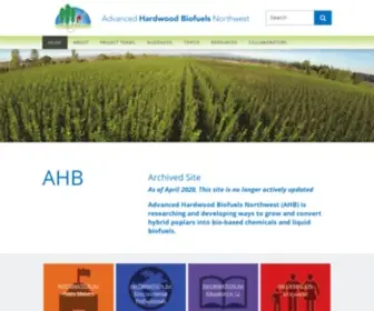 Hardwoodbiofuels.org(Washington State University) Screenshot