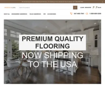Hardwoodglobal.com(Global Supplier of Premium Quality Discounted Flooring) Screenshot
