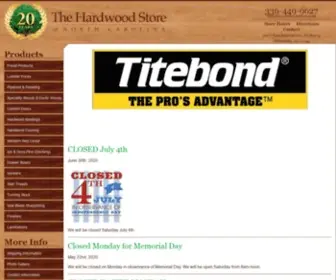 Hardwoodstore.com(The Hardwood Store of North Carolina) Screenshot