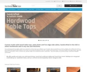 Hardwoodtabletops.com(Solid Wood Tables and Live Edge) Screenshot
