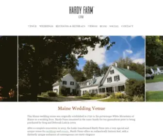 Hardyfarm.com(Maine Wedding Barn & Maine Wedding Venue) Screenshot