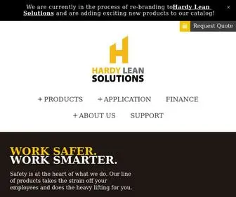 Hardylifts.com(Hardy Lean Solutions Material Handling and Trash Dumping Solutions) Screenshot