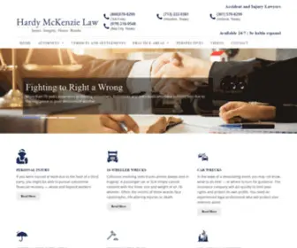 Hardymckenzie.com(Top-rated Civil Trial Law-firm Victoria Texas) Screenshot