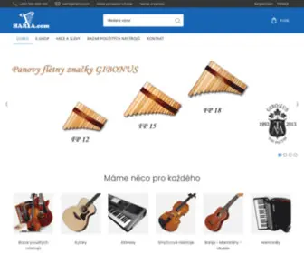 Harfa.com(Nové a použité hudební nástroje a příslušenství) Screenshot