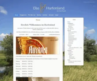 Harfenland.de(Das Harfenland im Havelland) Screenshot