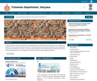 Harfish.gov.in(Fisheries Department) Screenshot