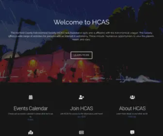 Harfordastro.org(Harford County Astronomical Society) Screenshot