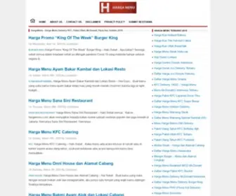 Hargamenu.com(Daftar Harga Menu) Screenshot