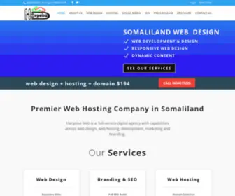 Hargeisaweb.com(Somaliland Web Design) Screenshot