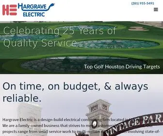 Hargraveelectric.com(On time) Screenshot