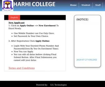 Harhicollegeonline.co.in(College Automation) Screenshot