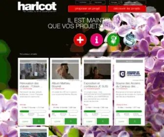 Haricot.ca(Sociofinancement Montréal) Screenshot