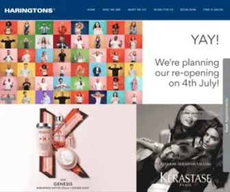 Haringtons.com(Haringtons Hair Salon) Screenshot