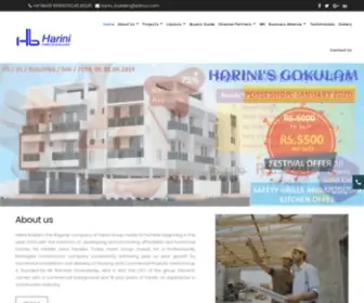 Harinibuilders.com(Best Builders in Chennai) Screenshot