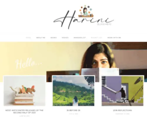Harini.me(Harini blog) Screenshot