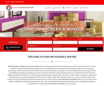 Hariompackersandmovers.com(Hari Om Packers and Movers Hisar) Screenshot