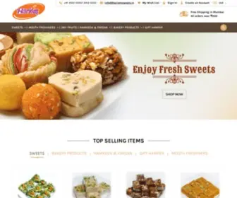Hariomsweets.in(Buy Dry Fruits Online in India) Screenshot