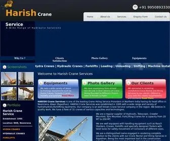 Harishcranes.com(Harish Crane Services) Screenshot