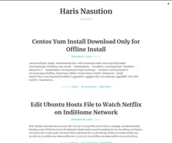 Harisnasution.com(Haris Nasution) Screenshot
