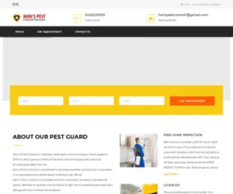 Harispestcontrol.com(Hari’s Pest Control) Screenshot