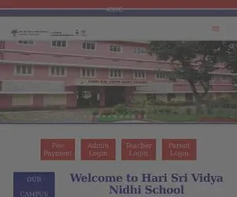 Harisrividyanidhi.com(Hari Sri Vidya Nidhi School) Screenshot