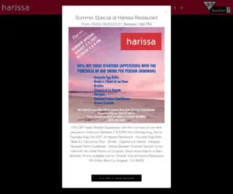 Harissala.com(The restaurant) Screenshot