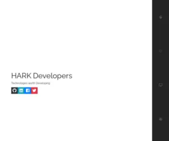 Harkdevelopers.com(HARK Developers) Screenshot