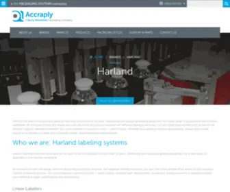 Harland-HMS.com(Harland Machine Systems Products) Screenshot