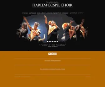 HarlemGospelchoir.com(The World Famous) Screenshot