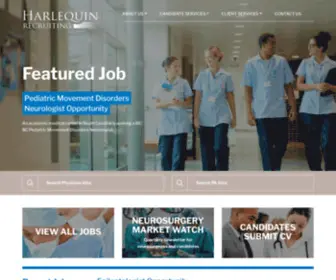 Harlequinna.com(Harlequin Recruiting) Screenshot