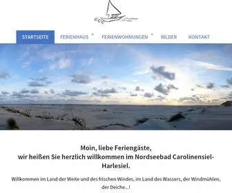 Harlesiel-Urlaub.de(Ferienwohnungen in Carolinensiel) Screenshot