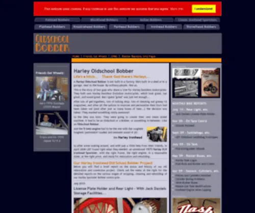 Harley-Oldschool-Bobber.com(Harley Davidson Sportster Ironhead Restoration and Oldschool Bobber Conversion Project by L&T) Screenshot