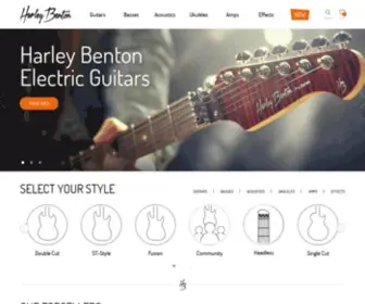 Harleybenton.com(Home of Harley Benton) Screenshot