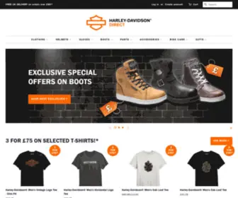 Harleydavidsondirect.co.uk(Shop with Harley) Screenshot