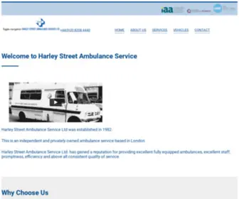 Harleystreetambulanceservice.co.uk(Harley Street Ambulance Service) Screenshot