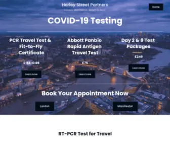 Harleystreetap.com(Harley Street Partners) Screenshot