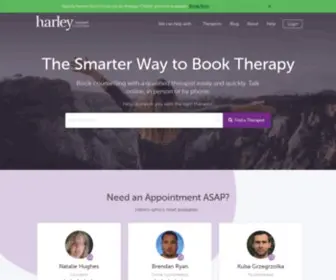 Harleytherapy.com(Book Counselling & Psychotherapy Online) Screenshot