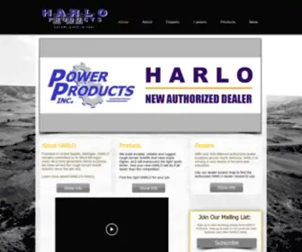 Harloproducts.com(Harlo Products Forklifts) Screenshot