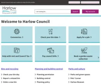 Harlow.gov.uk(Harlow Council) Screenshot