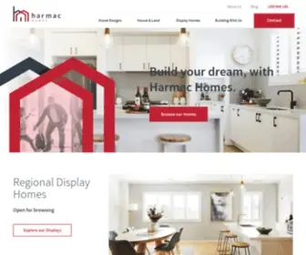 Harmachomes.com.au(New Home Builder Victoria) Screenshot