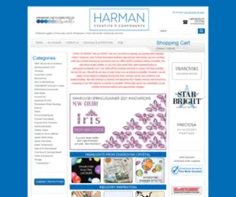 Harmanbeads.com(Swarovski Crystals) Screenshot