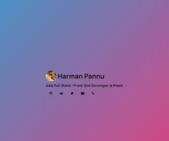 Harmanpannu.com(Harman Pannu) Screenshot