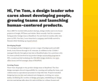Harmantom.com(A design leader who cares about developing people) Screenshot