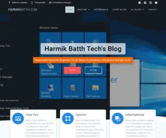 Harmikbatth.com(Harmik Batth Tech's Blog) Screenshot