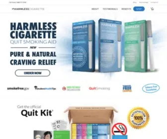 Harmlesscigarette.com(Harmless Cigarettes) Screenshot