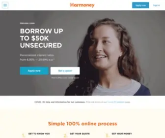 Harmoney.com(Faster Personal Loans) Screenshot