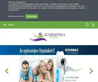 Harmoniagyogyaszat.hu(Gyógyászati segédeszközök webáruháza) Screenshot