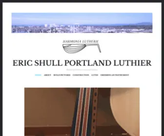 Harmonialutherie.com(Eric shull Portland luthier) Screenshot